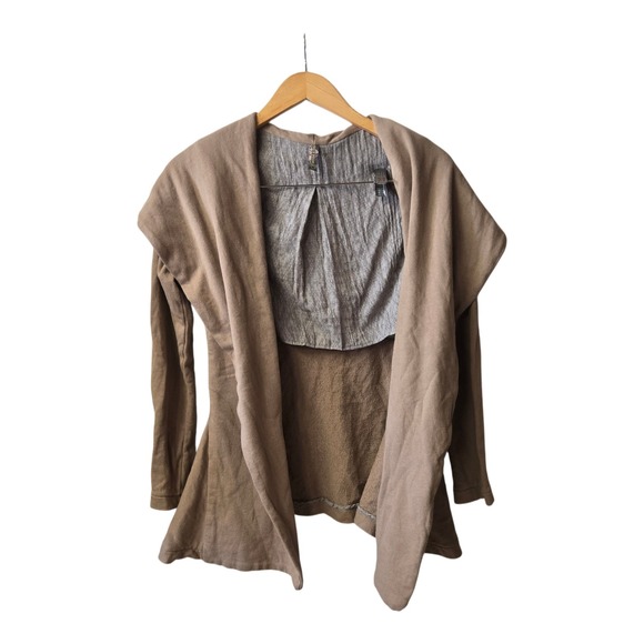 Free People Sweaters - Free People Cardigan Open Front Flowy Beige Size Small Oversized